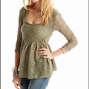 Free people Gracie lace top